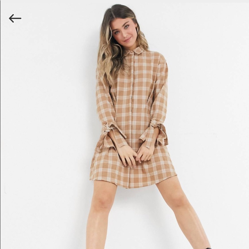 Plaid skater dress